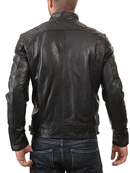ジャケット・アウター FORSOMEONE / FO MOTO JACKET COW LEATHER Men Moto Cow Hide Motorcycle Real Leather Jacket C180 XS
